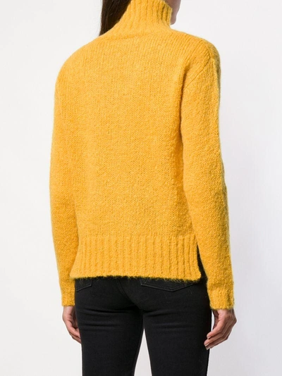 Shop Tela Roll Neck Sweater - Yellow