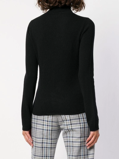 Shop Allude Roll Neck Sweater - Black
