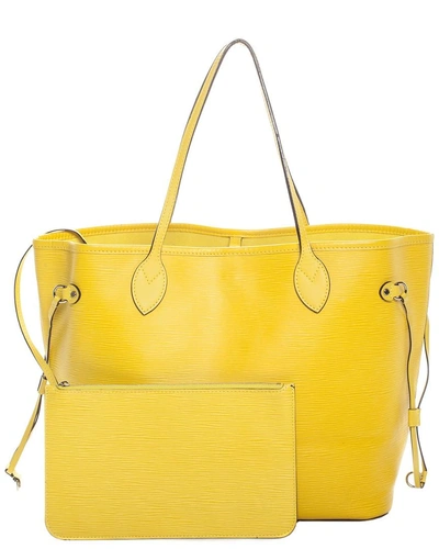 Shop Pre-owned Louis Vuitton Yellow Epi Leather Neverfull Mm Nm In Nocolor