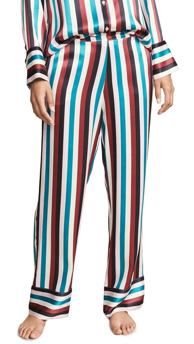 Shop Asceno Pj Bottoms In Multi Stripe