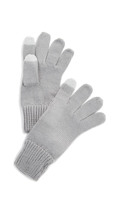 Shop Hat Attack Basic Texting Gloves In Grey