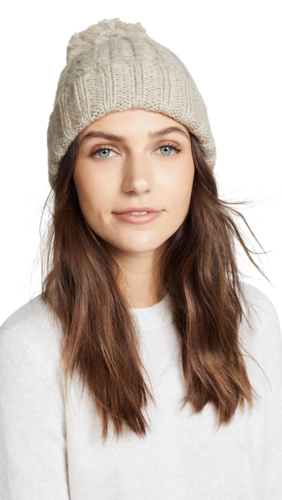Shop Hat Attack Soft Cable Beanie Hat In Oat