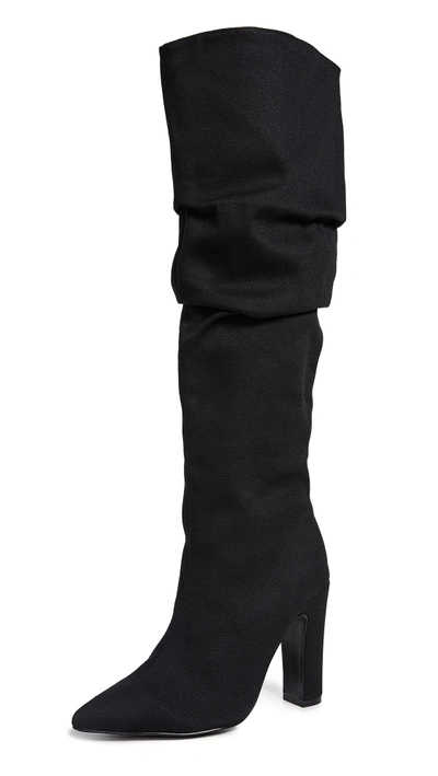 Shop Jaggar Fortune Elastic Boots In Black