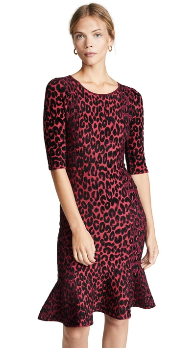 Shop Milly Textured Cheetah Mermaid Dress