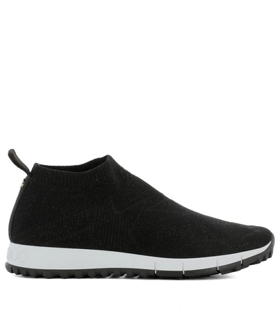 Shop Jimmy Choo Norway Slip Ons In Black