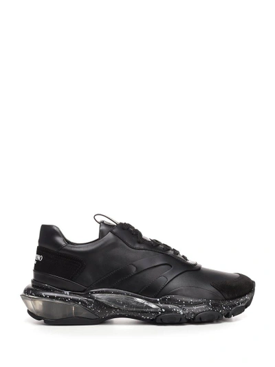 Shop Valentino Bounce Sneakers In Black