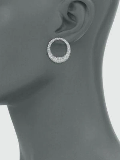 Shop Anita Ko 18k White Gold & Diamonds Galaxy Hoop Earrings