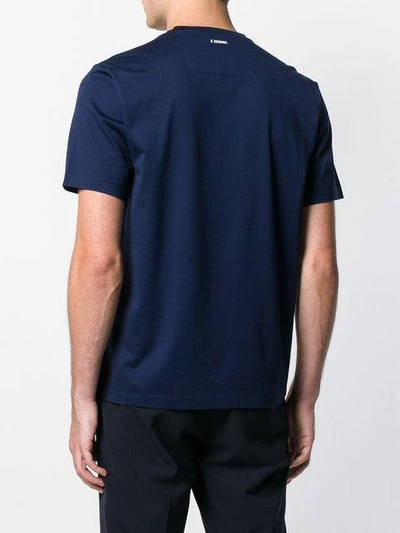 Shop Z Zegna Logo T In Blue