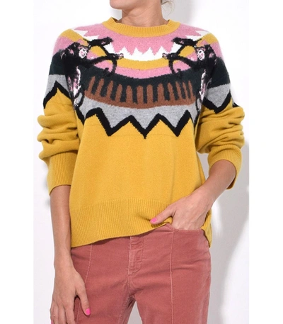 Shop Dorothee Schumacher Multicolor Warm Honey Wild Wonder Pullover