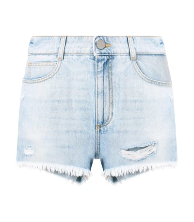 Shop Stella Mccartney Blue Denim Shorts