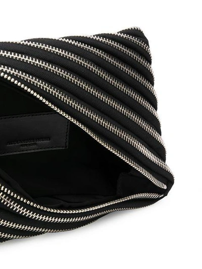 Shop Alexander Wang Zip Detail Clutch Bag - Black