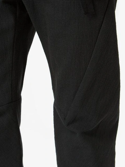 Shop Cedric Jacquemyn Cropped Tailored Trousers In Black