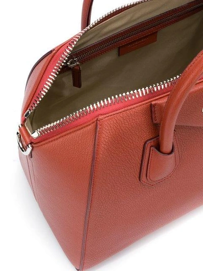 Shop Givenchy Medium Antigona Bag In Brown