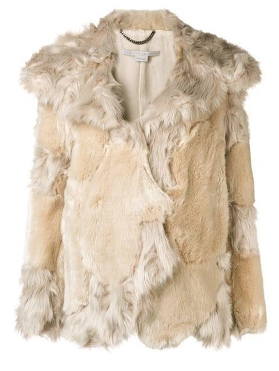 Shop Stella Mccartney Faux Fur Coat In White