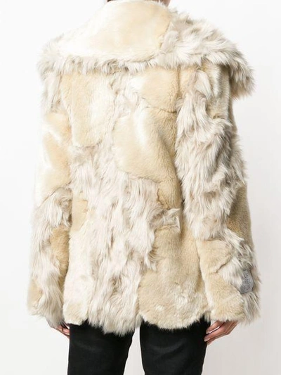 Shop Stella Mccartney Faux Fur Coat In White