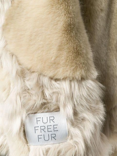 Shop Stella Mccartney Faux Fur Coat In White