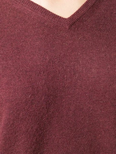 Shop Aspesi V-neck Sweater In Red