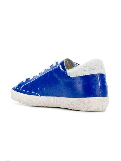 Shop Golden Goose Superstar Sneakers In Blue