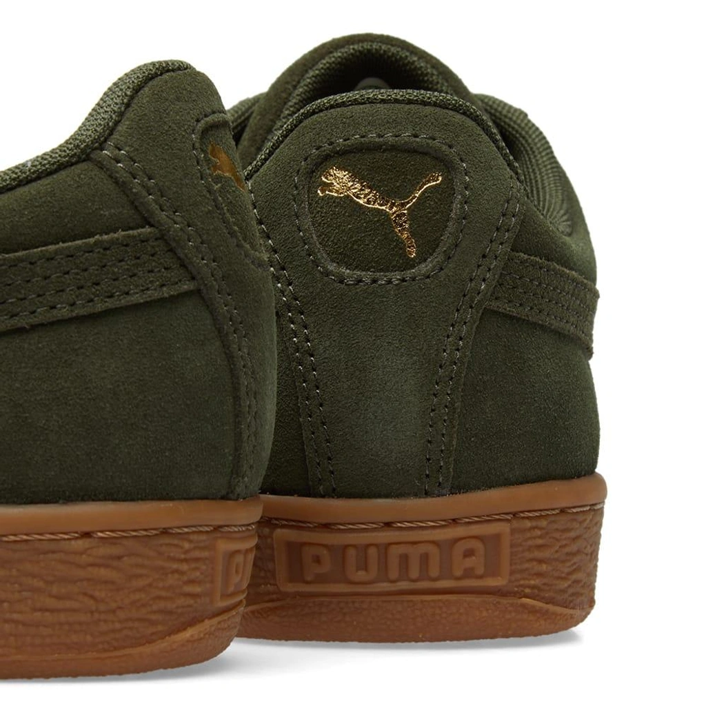 Puma green gum sole hot sale