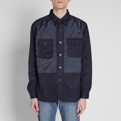 Shop Nanamica Cpo Shirt In Blue