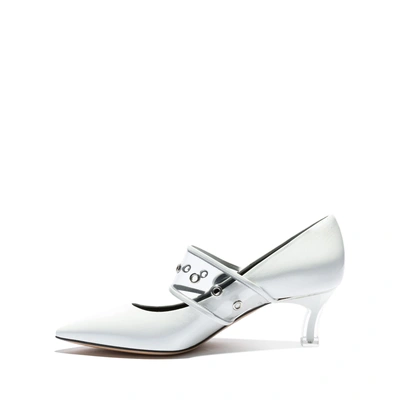 Shop Casadei Plexi Blade In White