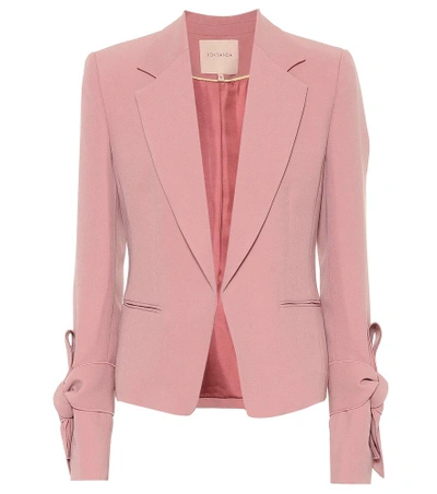 Shop Roksanda Cleoda Crêpe Blazer In Pink