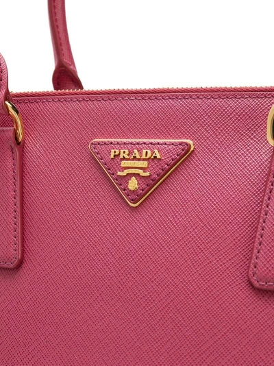 Shop Prada Galleria Tote Bag - Pink In Pink & Purple