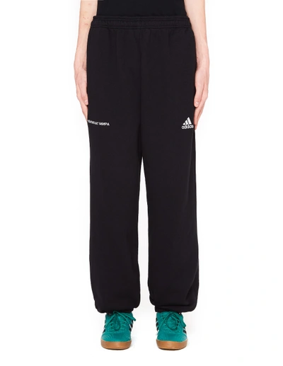 Adidas Black Cotton Sweatpants