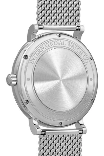 Shop Iwc Schaffhausen Portofino Automatic 40 Stainless Steel Watch In Silver