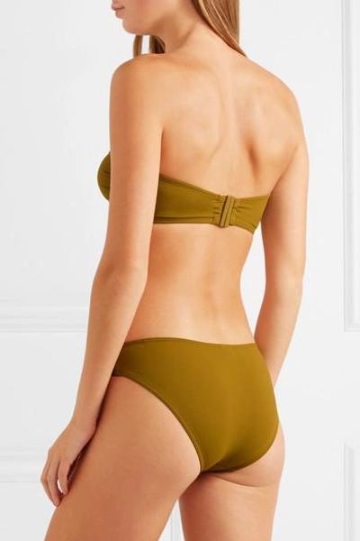 Shop Eres Les Essentiels Scarlett Bikini Briefs In Army Green