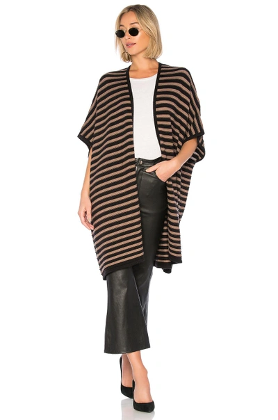 Shop Lovers & Friends Lovers + Friends Ventura Poncho In Beige & Black