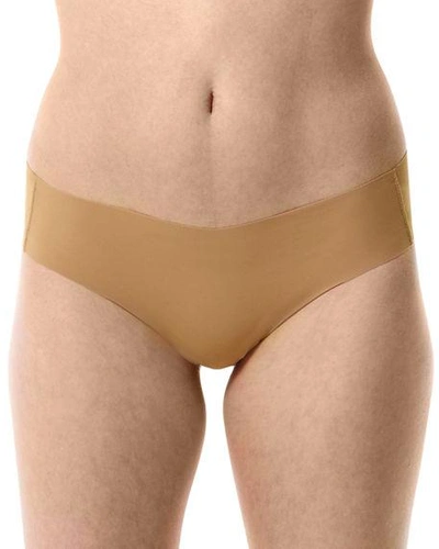 Shop Commando Seamless Bikini Briefs In Beige