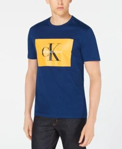Shop Calvin Klein Jeans Est.1978 Men's Monogram T-shirt In Night Rider