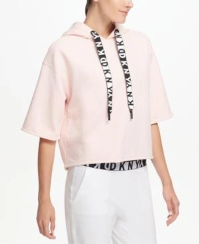 Shop Dkny Sport Relaxed Cropped Hoodie, Created For Macy's In Poetic