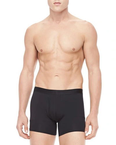 Shop Derek Rose Jack Pima Cotton Stretch Trunks, Black