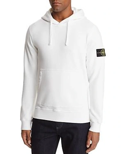 Shop Stone Island Hooded Sweatshirt In White