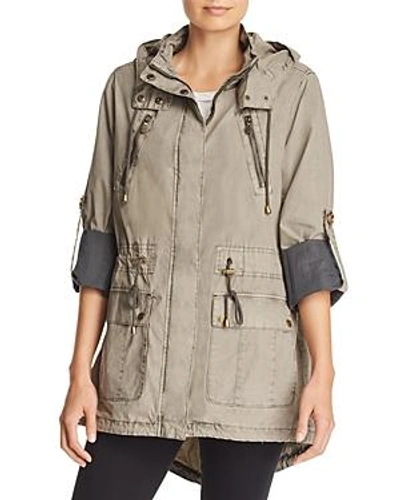 Levi s Parachute Hooded Cotton Utility Jacket In Grey ModeSens