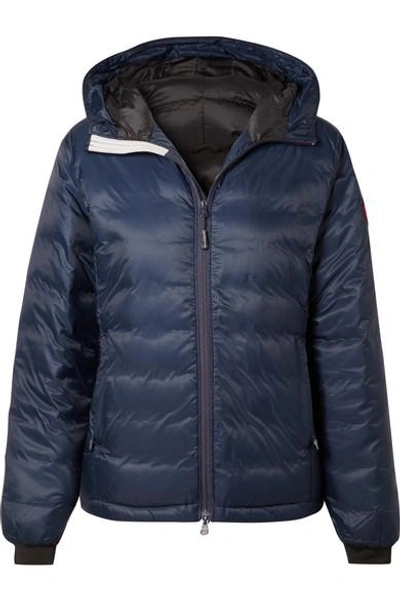 Shop Canada Goose Camp Hooded Quilted Shell Down Jacket In Navy