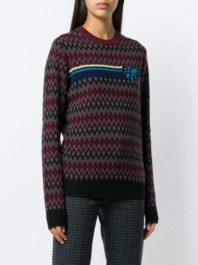 Shop Prada Knitted Sweater - Black