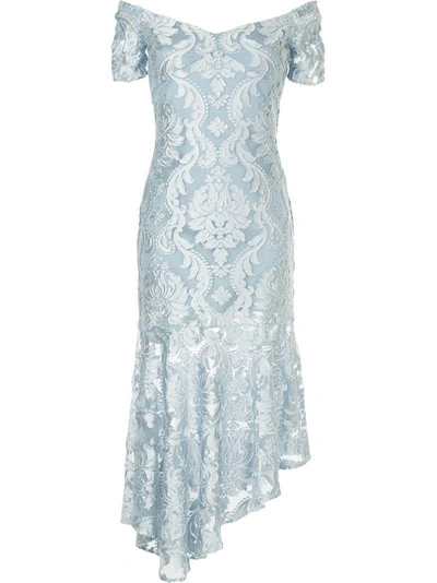 Shop Alice Mccall Fleur De Lys Midi Dress - Blue