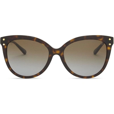 Shop Michael Kors Women's Brown Mk2045 Jan Cat Eye-frame Sunglasses