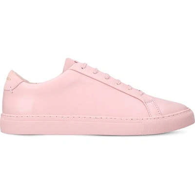 Shop Kurt Geiger Donnie Leather Trainers In Pink