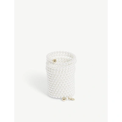 Shop Y/project Spiral Pearl Bracelet In White
