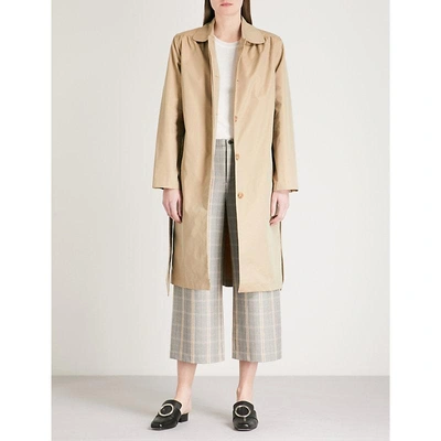 Maje Gamby Cotton blend Coat In Cream ModeSens