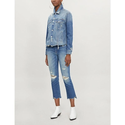 Shop Mother The Cut Drifter Denim Jacket In Better When Its Wrong