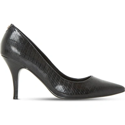 Shop Dune Aeryn Slip-on Patent-leather Court Shoes In Nero