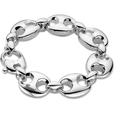 Shop Gucci Marina Chain Medium Sterling Silver Bracelet