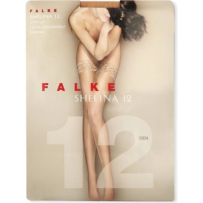 Shop Falke Women's Golden Shelina 12 Denier Stockings, Size: L