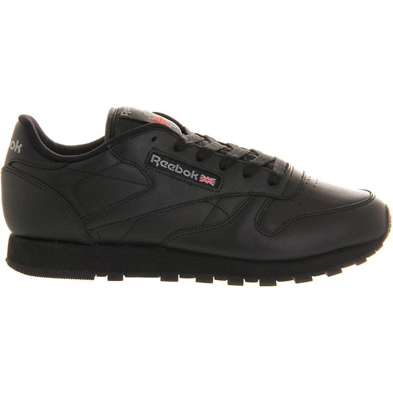 Reebok Classic Leather Trainers In Nero | ModeSens