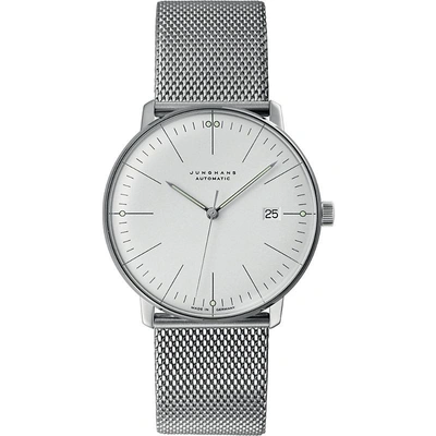 Shop Junghans 027/4002.44 Max Bill Stainless-steel Watch In Silver
